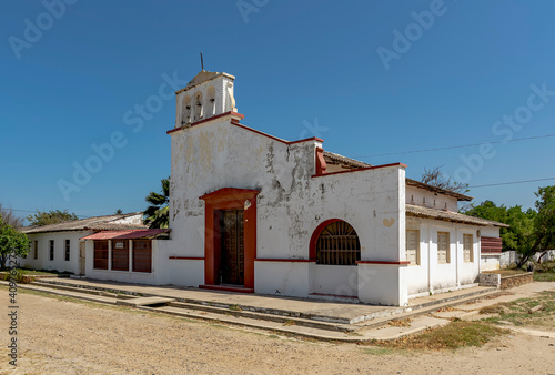 Old church located in the main square of the town of Galerazamba, on the Colombian coast.