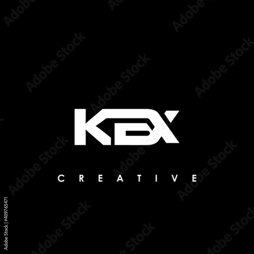 KBX Letter Initial Logo Design Template Vector Illustration