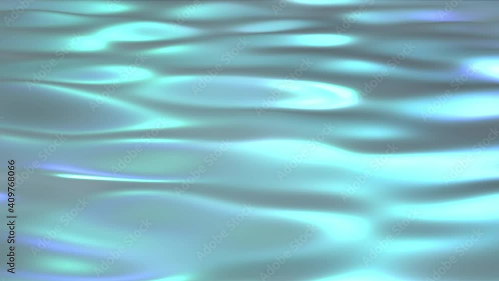 3D abstract liquid waves loop animation background. Soft flowing fluid with blue, turquoise, white lighting and reflections. Smooth simple minimal design. 3D abstract liquid waves loop animation background. Soft flowing fluid with blue, turquoise, white lighting and reflections. Smooth simple minimal design.