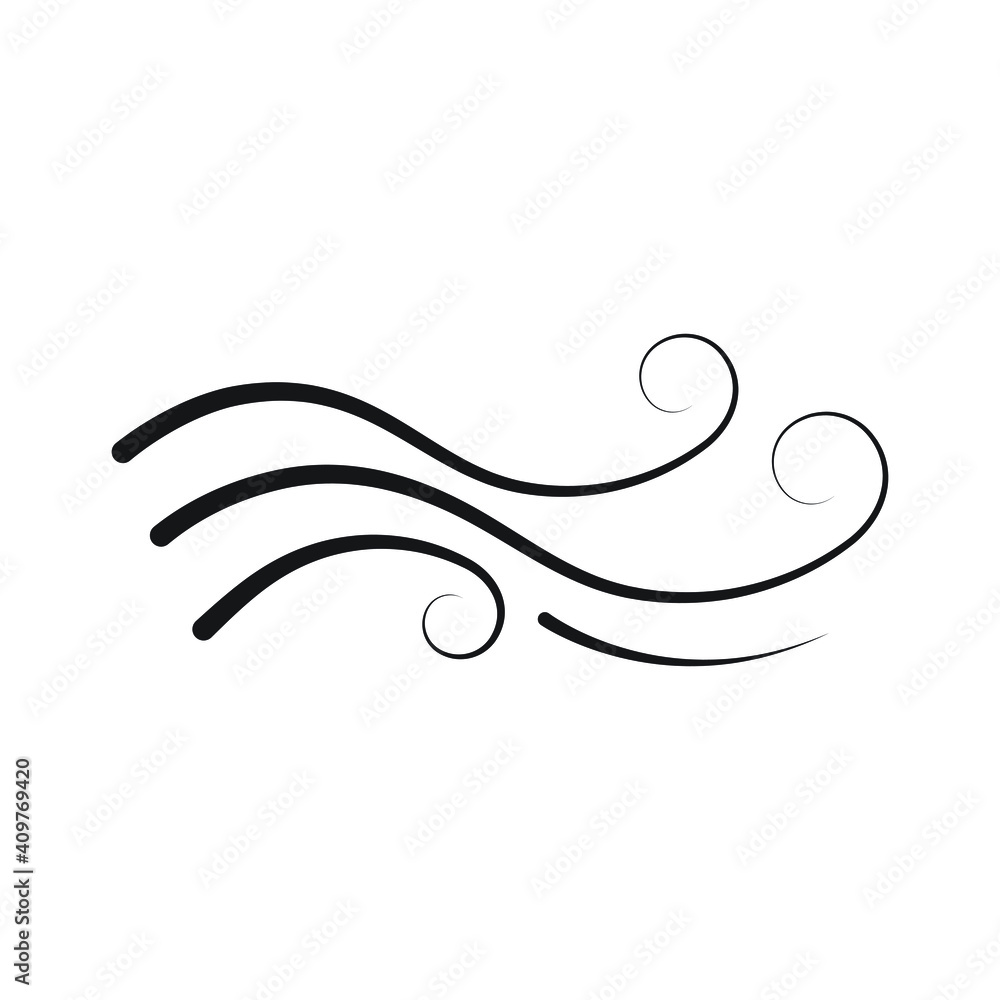 Wind icon design isolated on white background Wind icon design isolated on white background