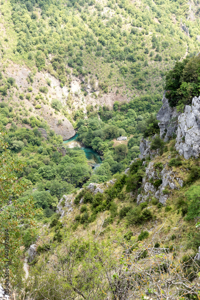 Voidomatis River from Heights (Epirus, Greece) Voidomatis River from Heights (Epirus, Greece)