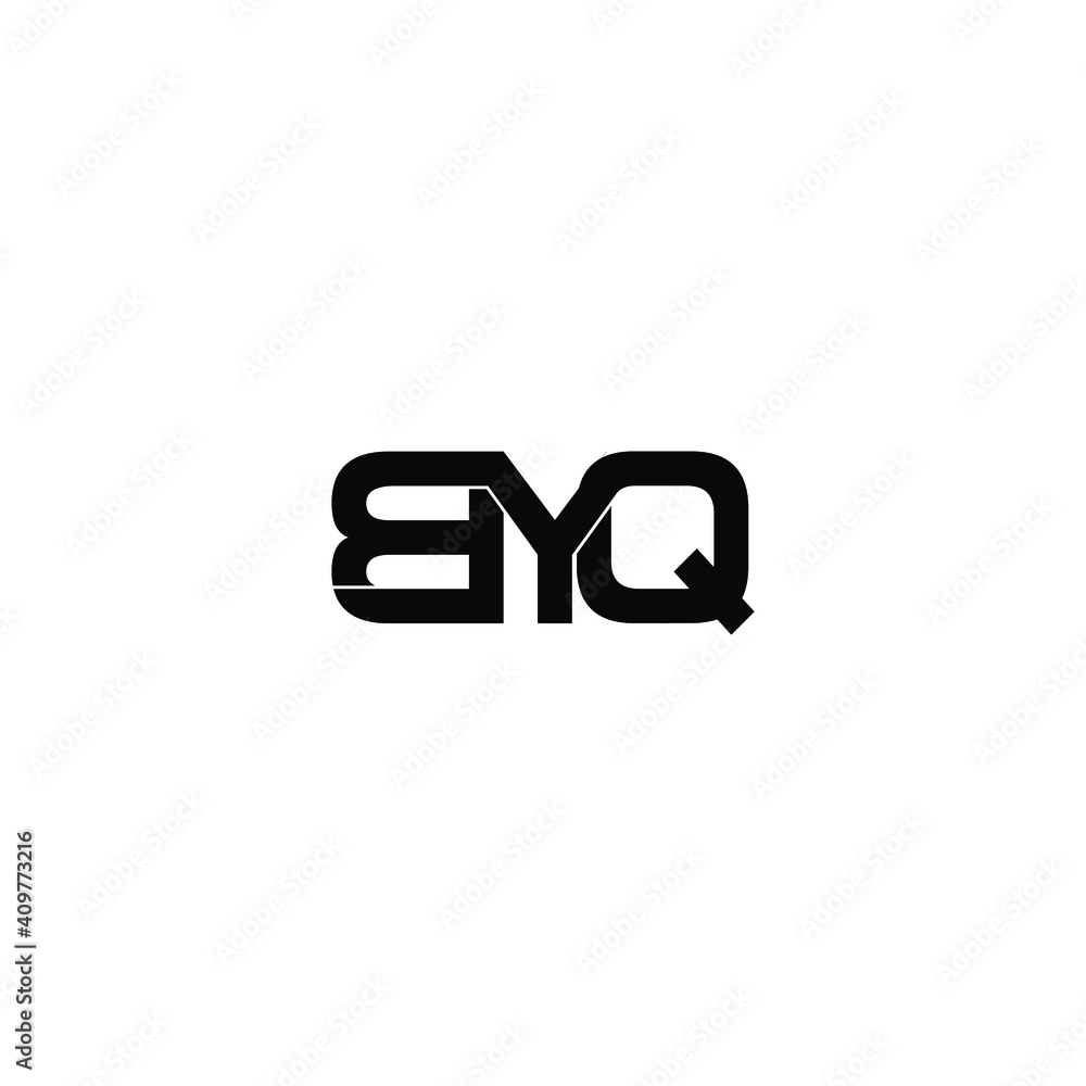 byq letter original monogram logo design byq letter original monogram logo design