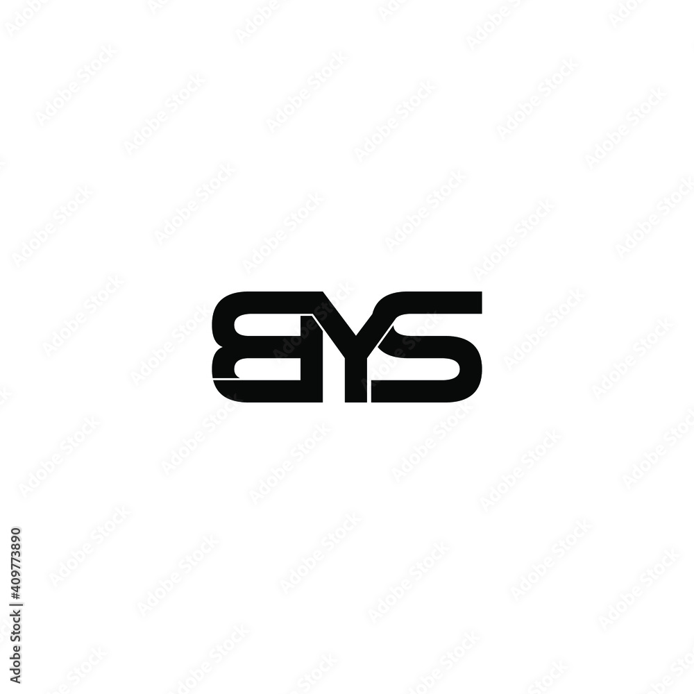 bys letter original monogram logo design
