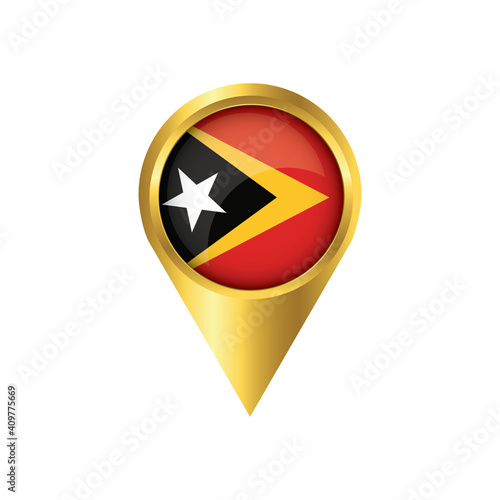 Free Download Flag of East Timor.symbol check in East Timor, golden map pointer with the national flag of East Timor in the button. vector illustration. - GFXLoad