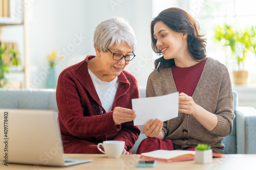 women with a paper receipt