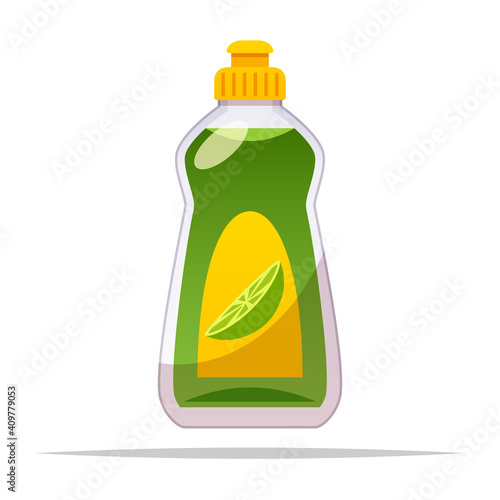 Dishwashing liquid vector isolated illustration