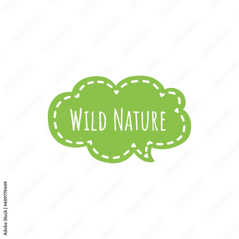 ''Wild nature'' Lettering ''Wild nature'' Lettering