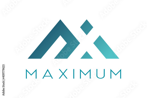 Letter MX logo photo
