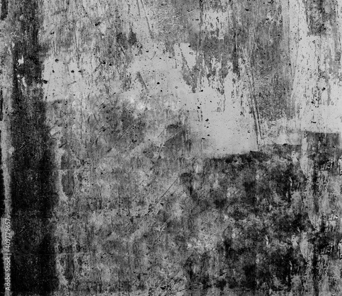 Concrete grunge grey wall background. Aged texture
