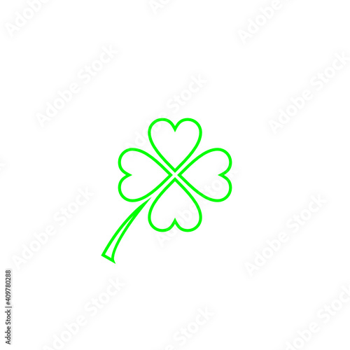 four leaf clover isolated