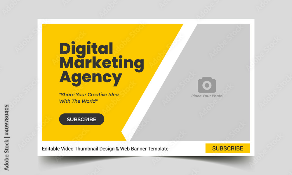 Editable video thumbnail and web banner for corporate live workshop business template. Video cover photo for social media Editable video thumbnail and web banner for corporate live workshop business template. Video cover photo for social media