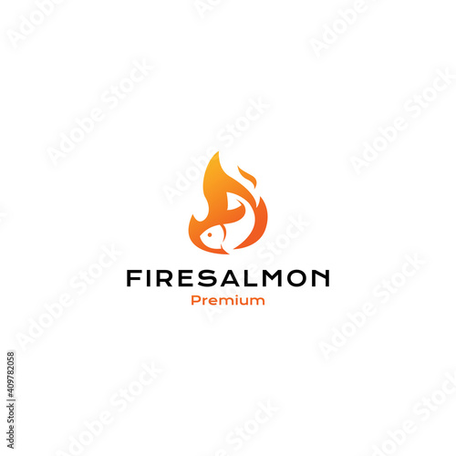 Fire Salmon logo design