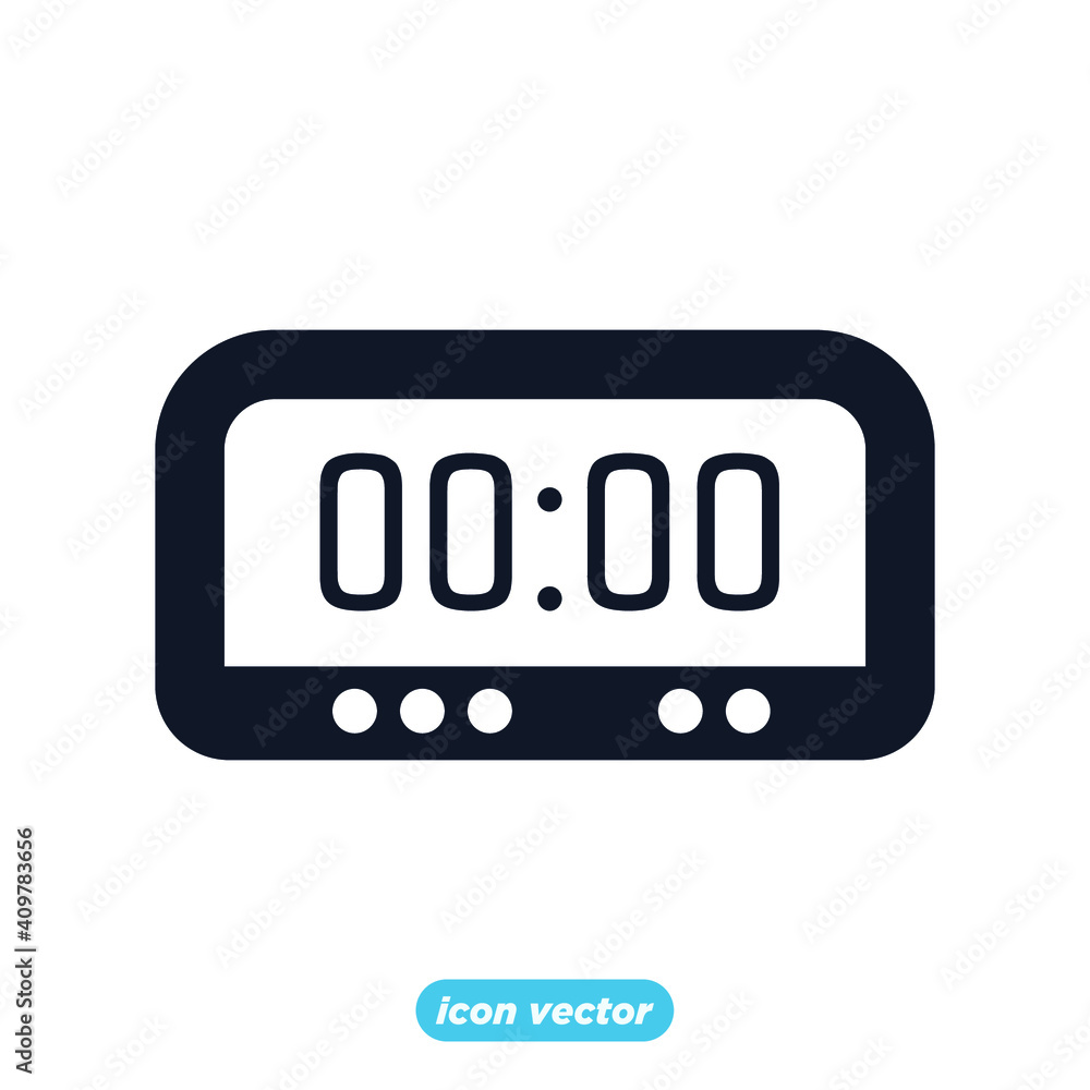 Simple Time icon template color editable. Time Inspection symbol vector sign isolated on white background for graphic and web design. Simple Time icon template color editable. Time Inspection symbol vector sign isolated on white background for graphic and web design.
