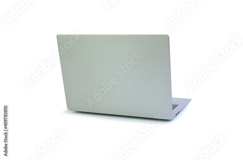 Laptop isolated on white background. Notebook computer with clipping path