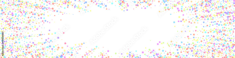 Festive likable confetti. Celebration stars. Color