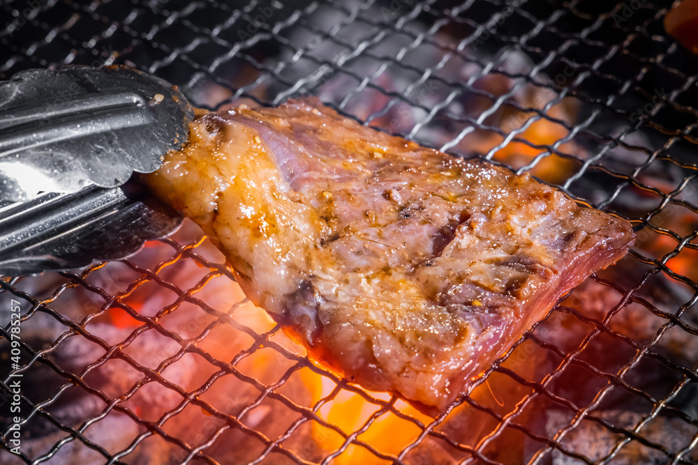 高級和牛で焼肉　 Japanese beef roasted meat set