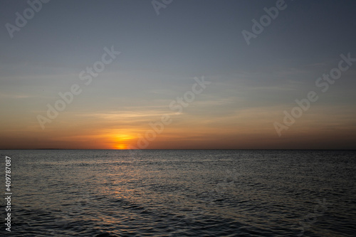 SUNSET ON HOLBOX ISLAND IN MEXICO © alesprieto