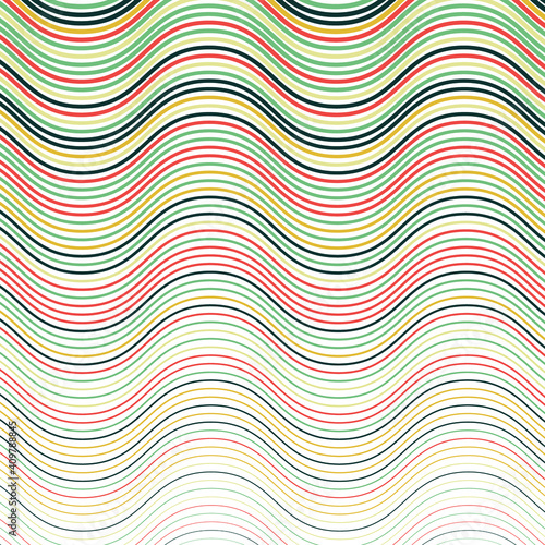 Line Wave Multi colors Pattern Vector texture.