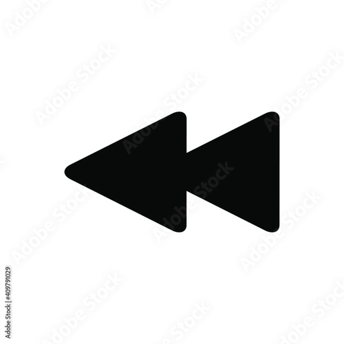 Fast backward arrow icon
