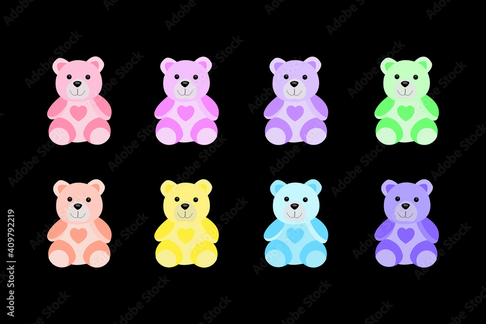 illustration of happy teddy day background with set of cartoon funny colorful teddy bears creative new design for Wallpaper, flyers, invitation, posters, brochure, banners
illustration of happy teddy day background with set of cartoon funny colorful teddy bears creative new design for Wallpaper, flyers, invitation, posters, brochure, banners