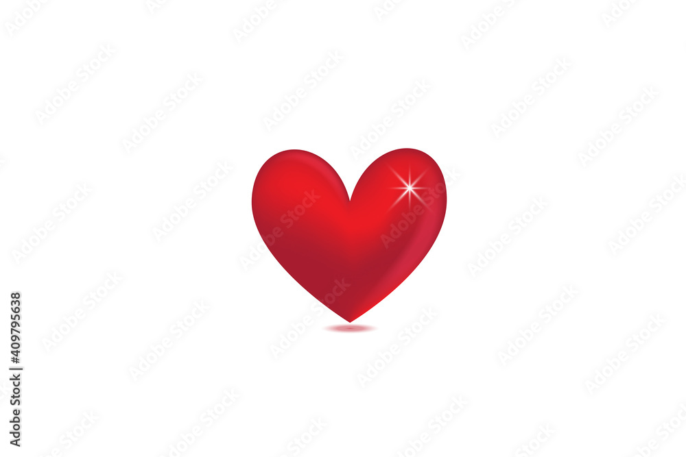 Logo love heart for valentine day card icon vector Logo love heart for valentine day card icon vector