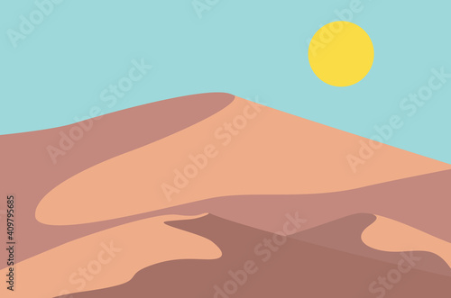Retro desert dunes