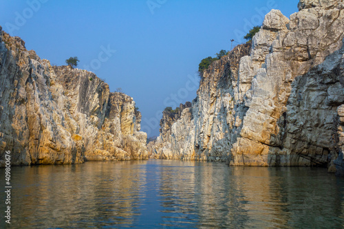Rock in the river- Bhedaghat in Madhya Pradesh 