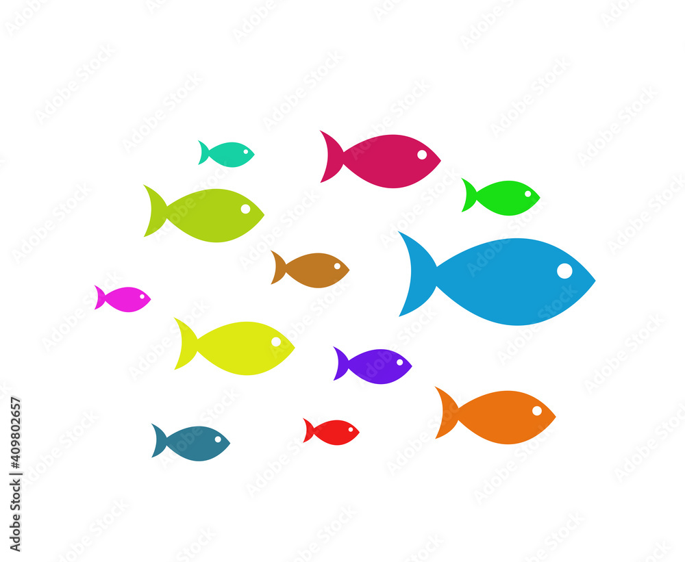 Fish Icons vector illustration
