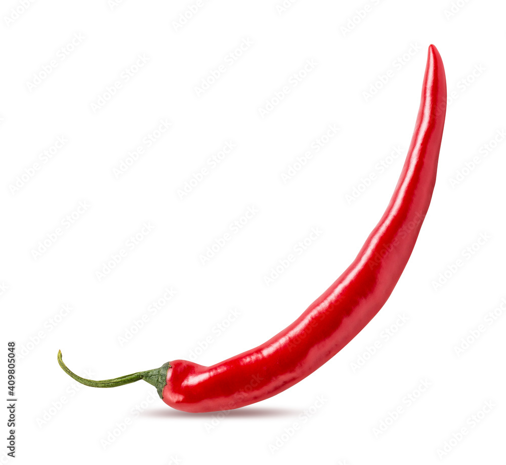 Pepper isolated on white background with clipping path Pepper isolated on white background with clipping path