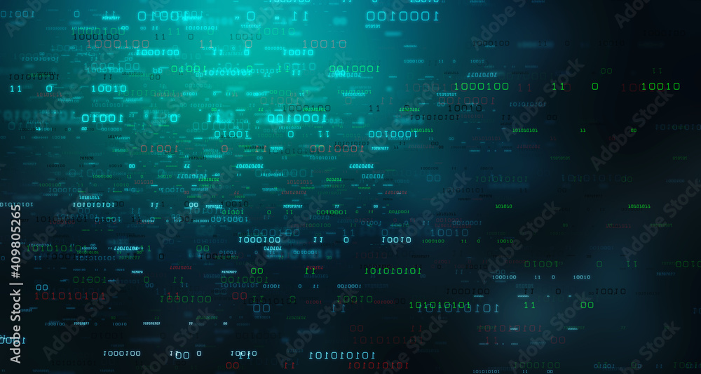 flowing number one and zero text in binary code format in technology background. flowing number one and zero text in binary code format in technology background.