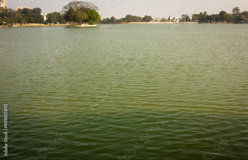 Scenic view of one of the biggest lake in Bangalore, Karnataka, India photo