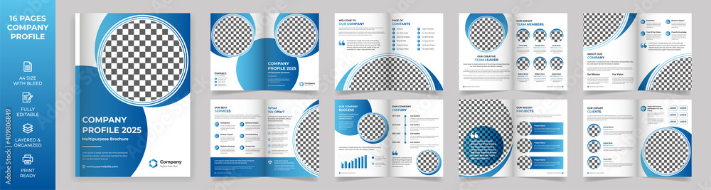 16 page Multipurpose Brochure template, Company Profile, Simple style and modern layout, Business Proposal, presentations, Annual report, Corporate report, advertising 16 page Multipurpose Brochure template, Company Profile, Simple style and modern layout, Business Proposal, presentations, Annual report, Corporate report, advertising
