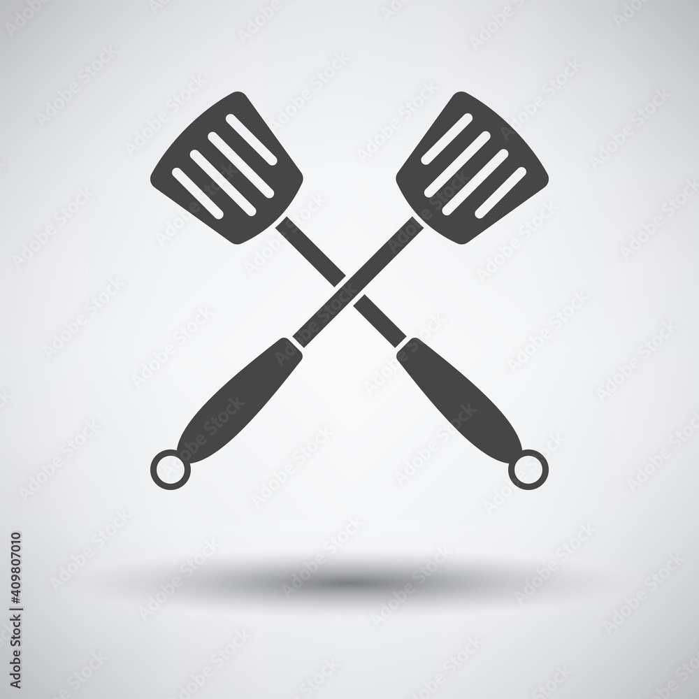Crossed Frying Spatula Crossed Frying Spatula
