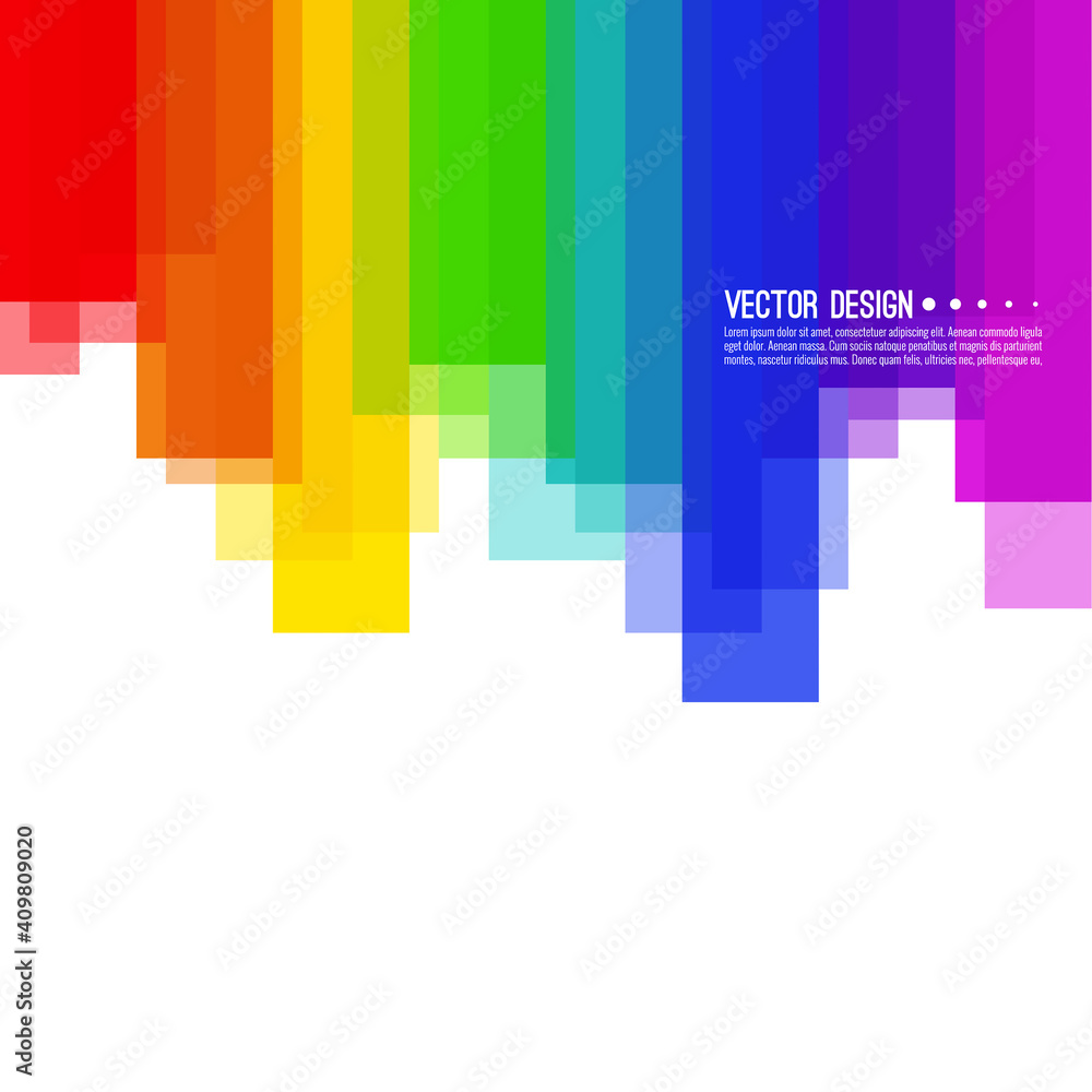 Vector abstract colorful spectrum background. Rainbow vertical colored stripes - obrazy, fototapety, plakaty 