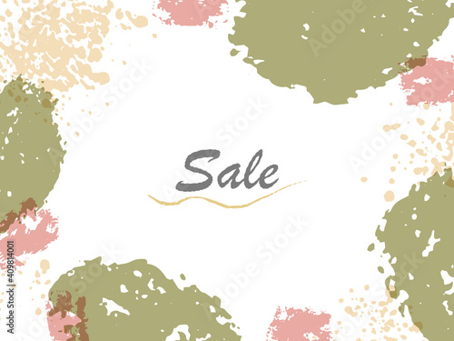 Collage sale pop with thimble pattern Hina-arare color