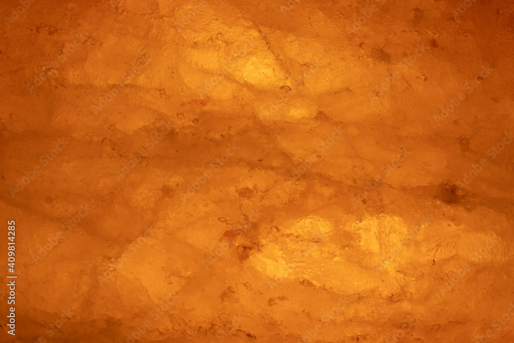 Himalayan salt lamp. Abstract background texture.