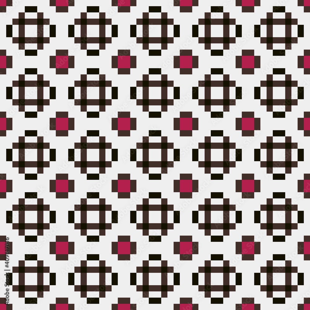 Fototapeta premium Abstract Cross Pattern generative computational art illustration