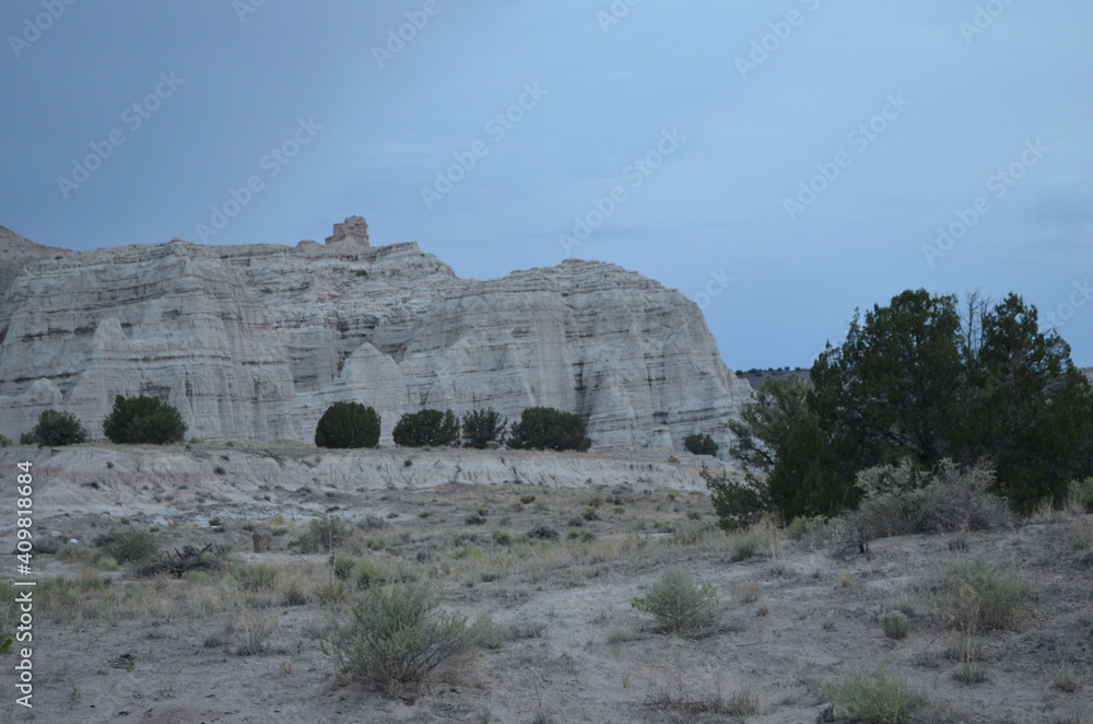 White hills, bluff in New Mexico