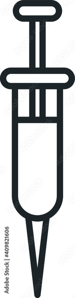 Syringe icon. Medicine, laboratory. Laboratory graphics. Syringe icon. Medicine, laboratory. Laboratory graphics.
