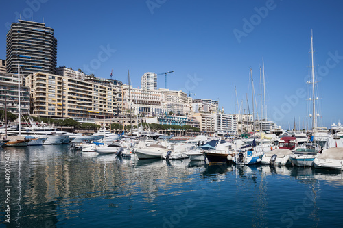 Monaco Skyline From Port Hercule