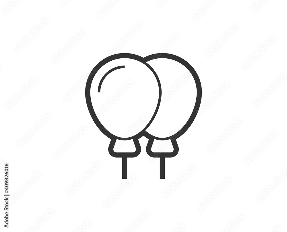 International woman’s day icon. Balloon black line sign. Premium quality graphic design pictogram. Outline symbol icon for web design, website and mobile app on white background International woman’s day icon. Balloon black line sign. Premium quality graphic design pictogram. Outline symbol icon for web design, website and mobile app on white background