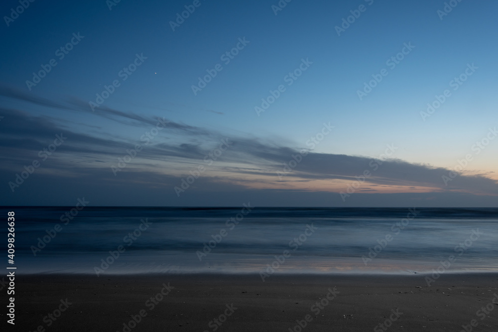 Fototapeta premium Long Exposure at Night on the Beach