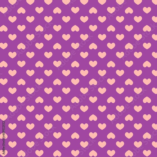 Seamless pattern with hearts. Design for packaging paper and scrapbooking for Valentine's day.