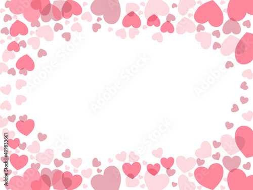 beautiful valentine day abstract background with hearts backdrop. valentine festive Vector