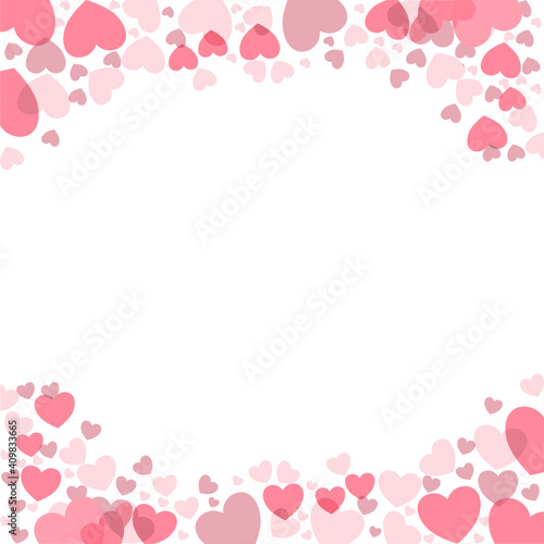 beautiful valentine day abstract background with hearts backdrop. valentine festive Vector © Nastudio