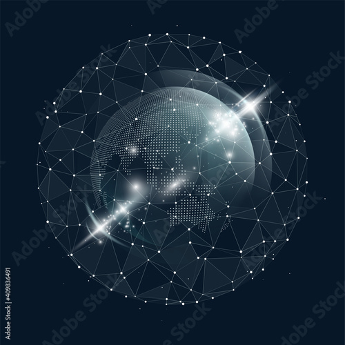 Technology image of globe