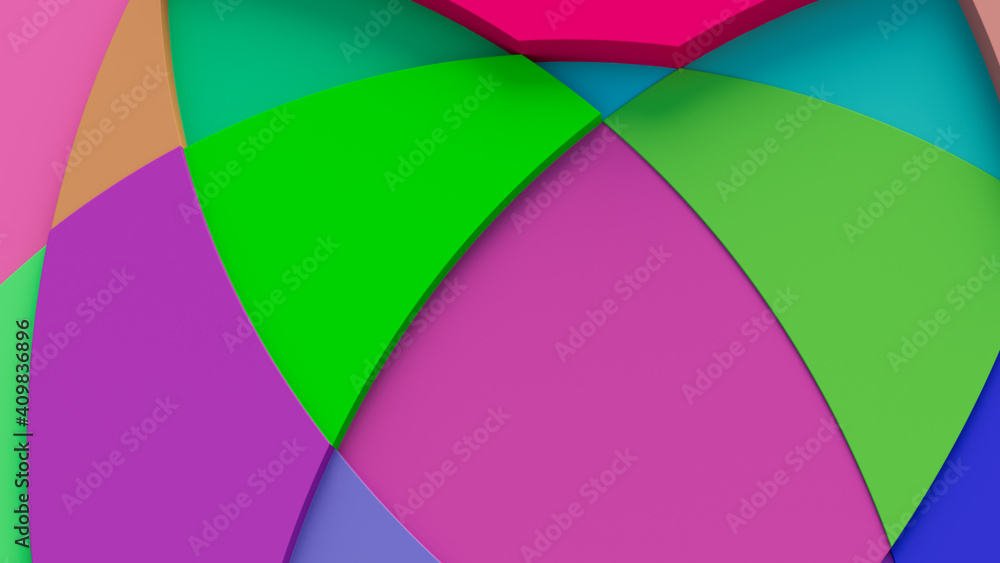 Multicolored tech background, with a geometric 3D structure. Clean, vibrant design with simple, bright, modern forms. 3D render Multicolored tech background, with a geometric 3D structure. Clean, vibrant design with simple, bright, modern forms. 3D render