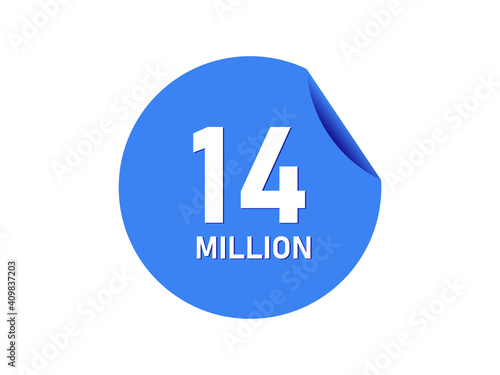 14 million badge, 14 million banner