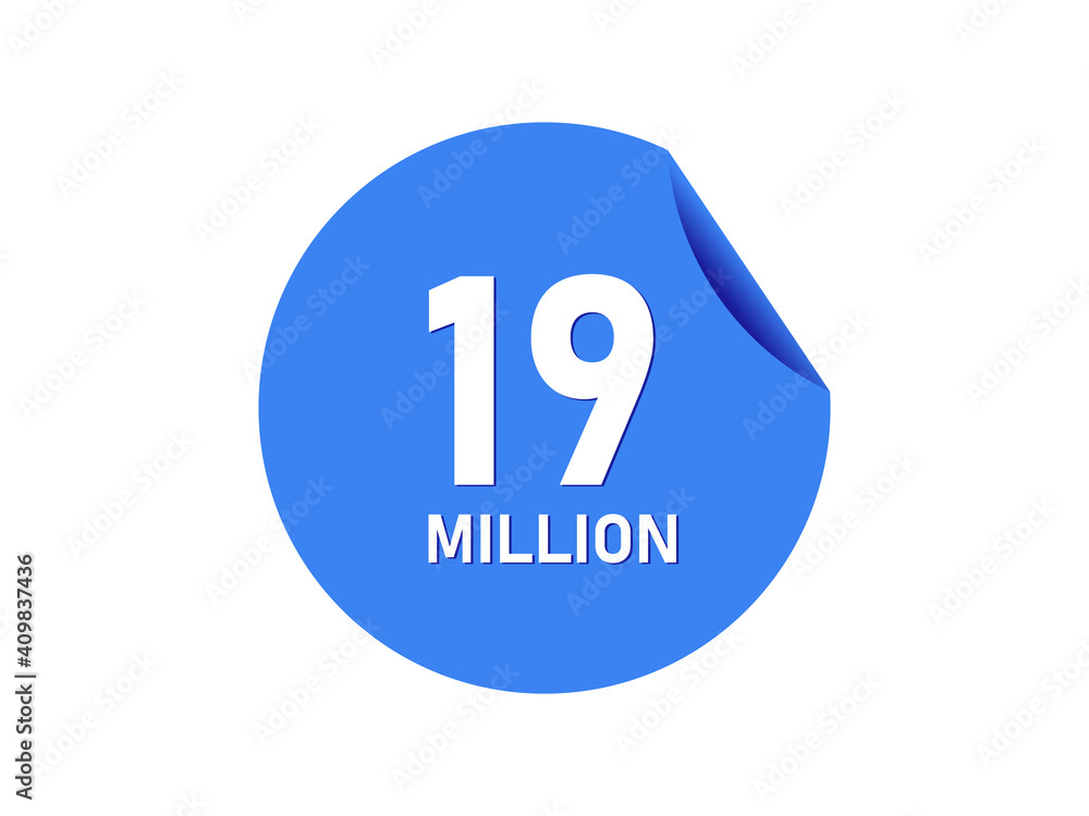 19 million badge, 19 million banner