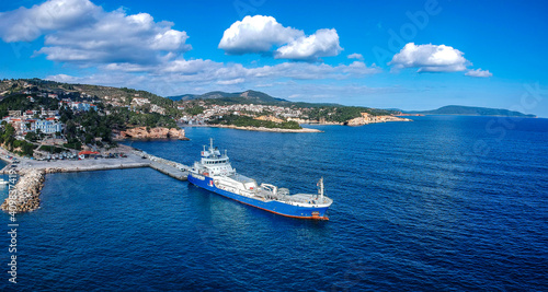 EKO 2 Ship takner from EKO Company (member of the Hellenic Petroleum Group), supply the facilities in Alonnisos island, Sporades, Greece